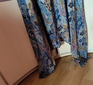 Vestido estampado jaspeado