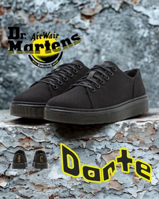 Dr Martens Dante Black Canvas T.36 Mujer Nuevas