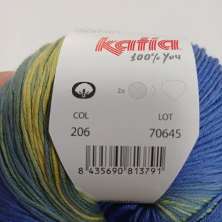 2 ovillos Katia Paraíso 206