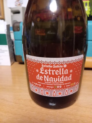 Botella vacía Estrella Galicia de Colección.