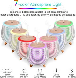 CkeyiN humidificador difusor aromaterapia LED