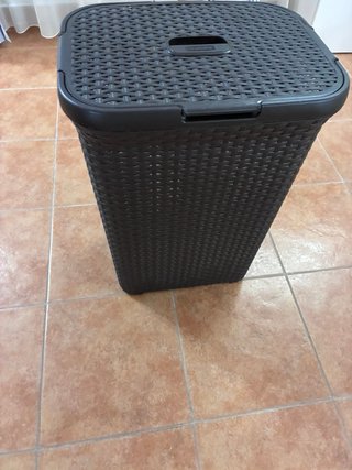 Cesto Ropa Sucia Marrón Oscuro