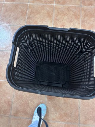 Cesto Ropa Sucia Marrón Oscuro