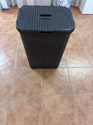 Cesto Ropa Sucia Marrón Oscuro
