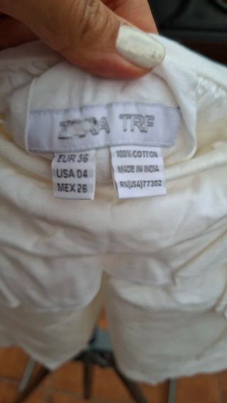 Falda Zara Blanca
