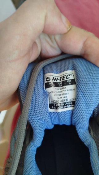 Botas trekking Hi-Tec mujer azul/gris