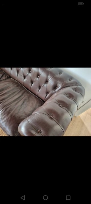 Divano Chester in Pelle Vintage Marrone