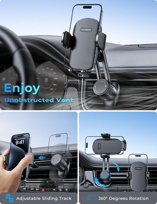 Soporte móvil coche 360° rotación compatible