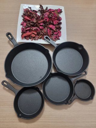 Lote 5 Sartenes Hierro Fundido 10-25cm