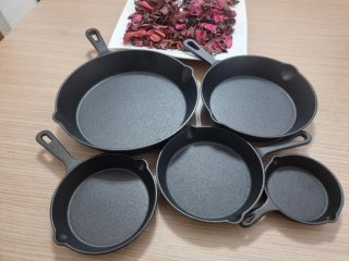 Lote 5 Sartenes Hierro Fundido 10-25cm