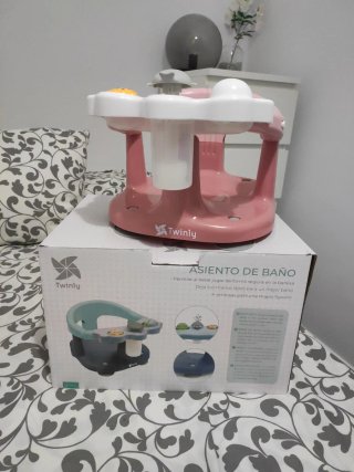 Asiento Baño Bebé Niña Rosa