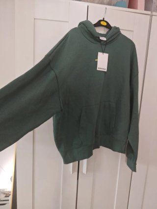 Sudadera Bershka Verde Hombre