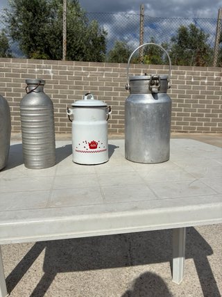 Lote 4 contenitori latte antichi rari