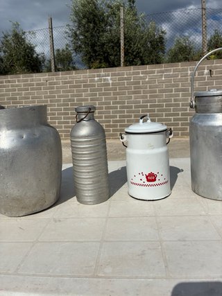 Lote 4 contenitori latte antichi rari