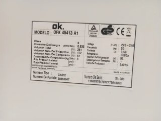Nevera OK 1.70m blanca