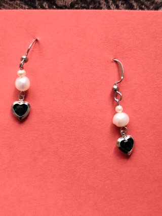 Lote pendientes perlas naturales