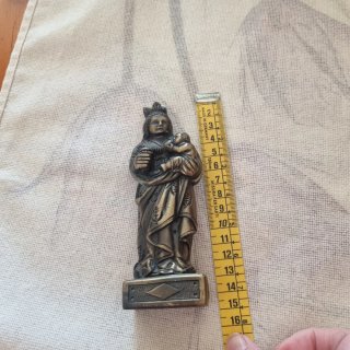 Antigua Virgen de la Leche - Bronce Macizo (841g)