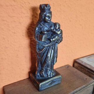 Antigua Virgen de la Leche - Bronce Macizo (841g)