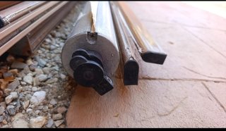 Toldo exterior marrón