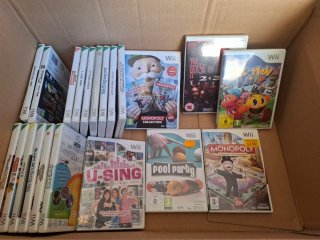 Pack Wii Completo: Consola, 18 Juegos, Volante y P