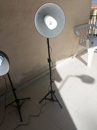 2 Focos Fotografía Estudio con Tripode