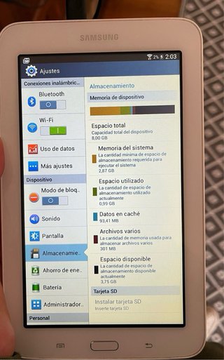 Samsung Galaxy Tab 3 Lite Blanca