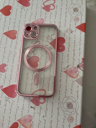Funda iPhone 13 Rosa Transparente