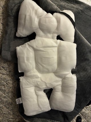 Reductor para silla de bebé gris lunares