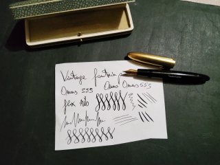 Omas 555 Stilografica Vintage Flex RARA
