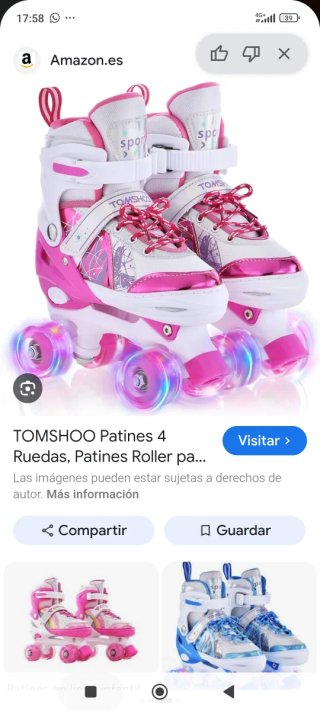 Patines de 4 ruedas infantiles más casco