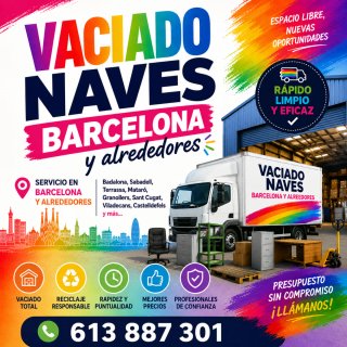 VACIADO DE NAVES BCN Y ALREDEDORES