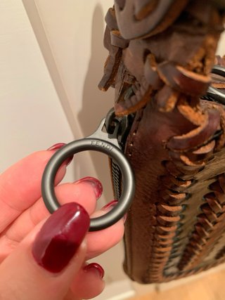 Borsa Fendi Oyster vintage pelle