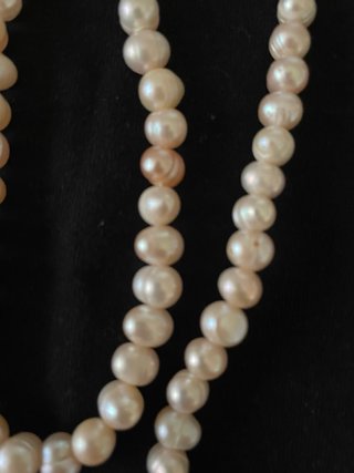 Conjunto perlas naturales collar y pulsera