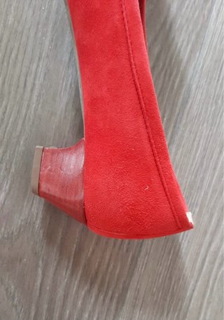 ANDREA FITEL Zapatos Ante Rojo Talla 38