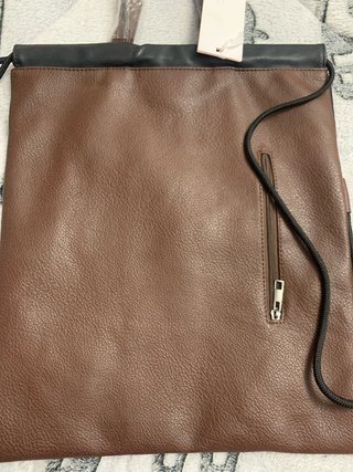 Mochila Kaylee polipiel marrón y negra