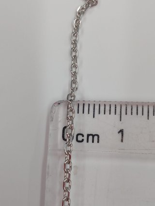 Cadena Oro Blanco 18K
