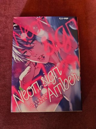 Neon sign amber