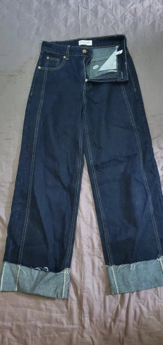 Pantalones beige tiro alto
