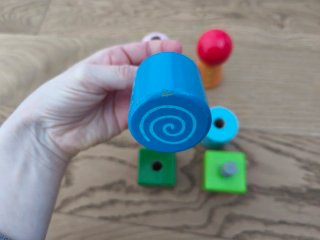 Juego de tuercas de madera