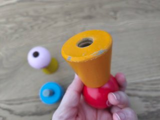 Juego de tuercas de madera