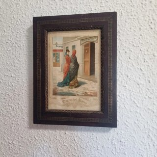 Cuadro Antiguo "Riqueza del Ahorro" - Siglo XIX/XX