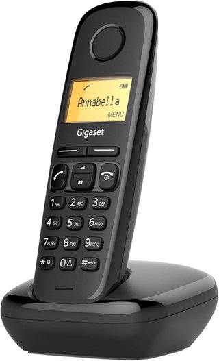 Gigaset teléfono inalámbrico fácil uso azul