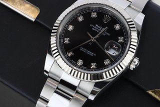 Rolex Datejust 126334 41mm Diamantes Negro