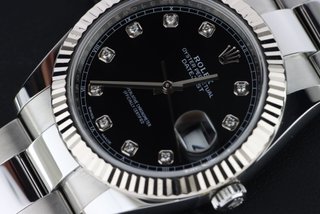 Rolex Datejust 126334 41mm Diamantes Negro