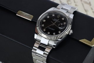Rolex Datejust 126334 41mm Diamantes Negro