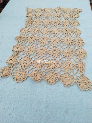 Tapete Crochet Beige 50x34cm