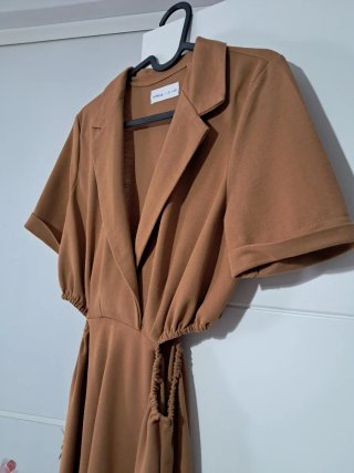 Vestido marrón Lefties Talla S