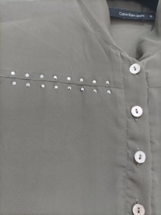 Camicia/blusa Calvin Klein verde oliva