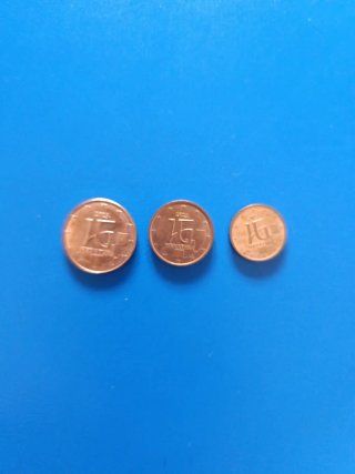 Monedas céntimos Croacia 2008