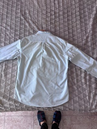 Camisa Álvaro Moreno Rayas Azul Talla  M